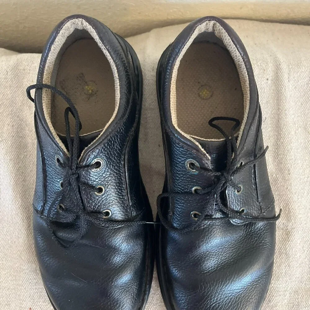 Dr. Martens Men's Black Leather Ordell 3 Eye Peddled Chunky Oxford Shoes Sz 8